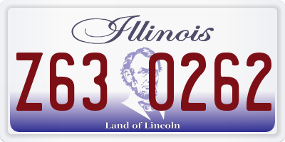 IL license plate Z630262