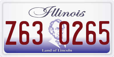 IL license plate Z630265