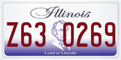 IL license plate Z630269