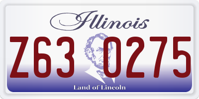 IL license plate Z630275