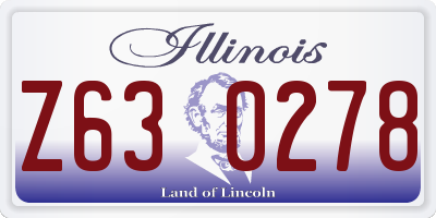 IL license plate Z630278