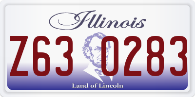 IL license plate Z630283