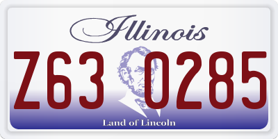 IL license plate Z630285