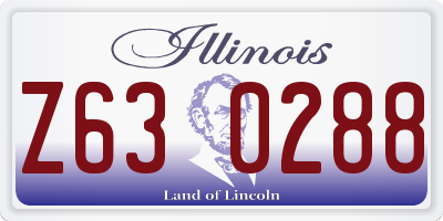 IL license plate Z630288