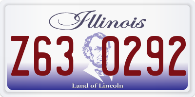 IL license plate Z630292