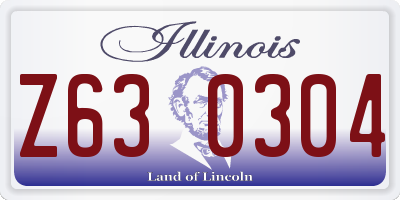 IL license plate Z630304