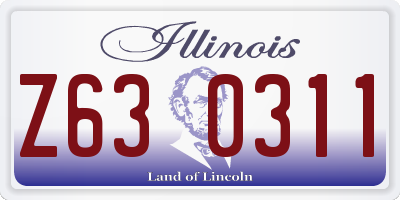 IL license plate Z630311