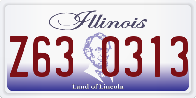 IL license plate Z630313