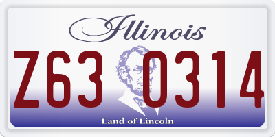 IL license plate Z630314