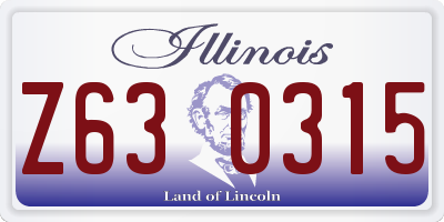 IL license plate Z630315