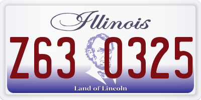 IL license plate Z630325
