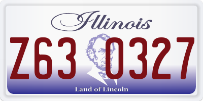 IL license plate Z630327