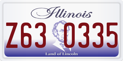 IL license plate Z630335
