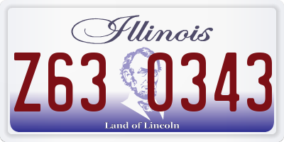 IL license plate Z630343