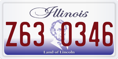 IL license plate Z630346