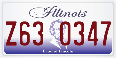IL license plate Z630347