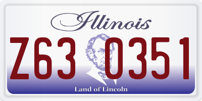 IL license plate Z630351