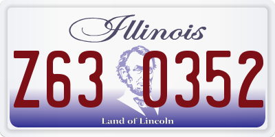 IL license plate Z630352