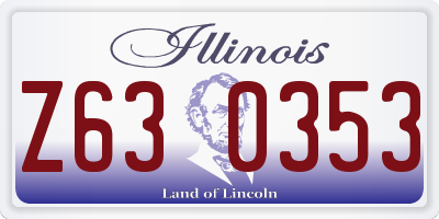 IL license plate Z630353