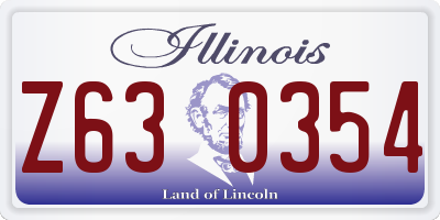 IL license plate Z630354