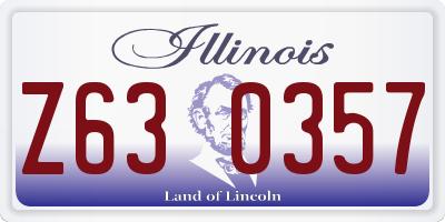 IL license plate Z630357