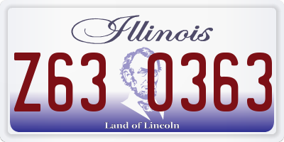 IL license plate Z630363