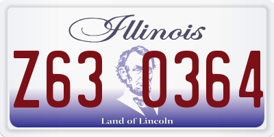 IL license plate Z630364