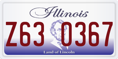 IL license plate Z630367