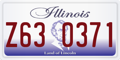 IL license plate Z630371