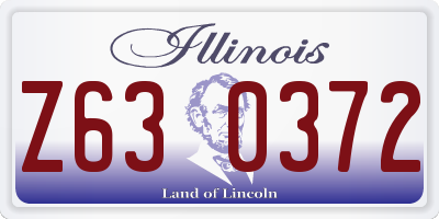 IL license plate Z630372