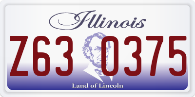 IL license plate Z630375