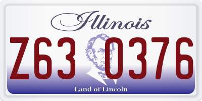 IL license plate Z630376