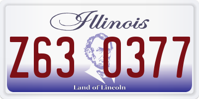 IL license plate Z630377