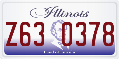 IL license plate Z630378