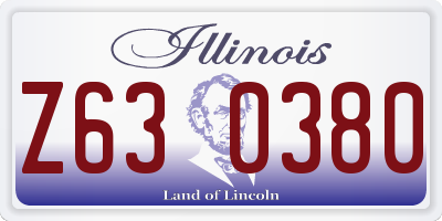 IL license plate Z630380