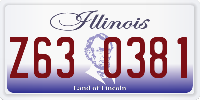 IL license plate Z630381