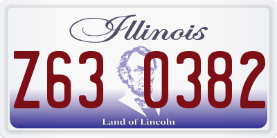 IL license plate Z630382