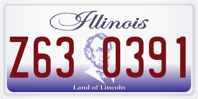 IL license plate Z630391