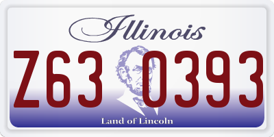 IL license plate Z630393