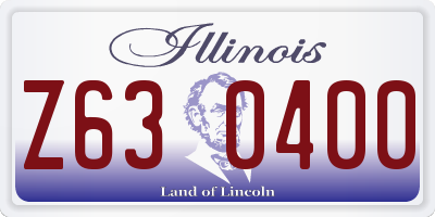 IL license plate Z630400