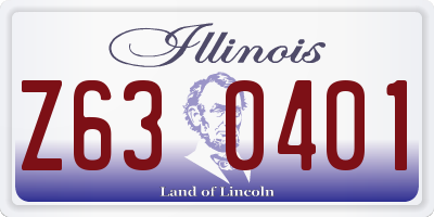 IL license plate Z630401