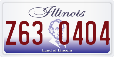 IL license plate Z630404