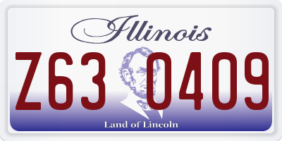 IL license plate Z630409