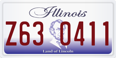 IL license plate Z630411