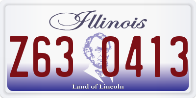IL license plate Z630413