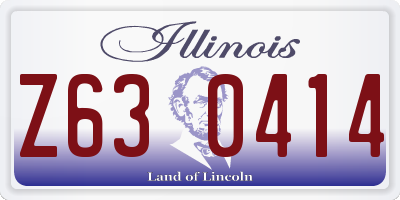 IL license plate Z630414