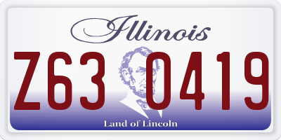 IL license plate Z630419
