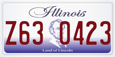 IL license plate Z630423