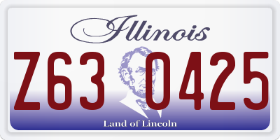 IL license plate Z630425