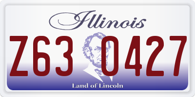 IL license plate Z630427